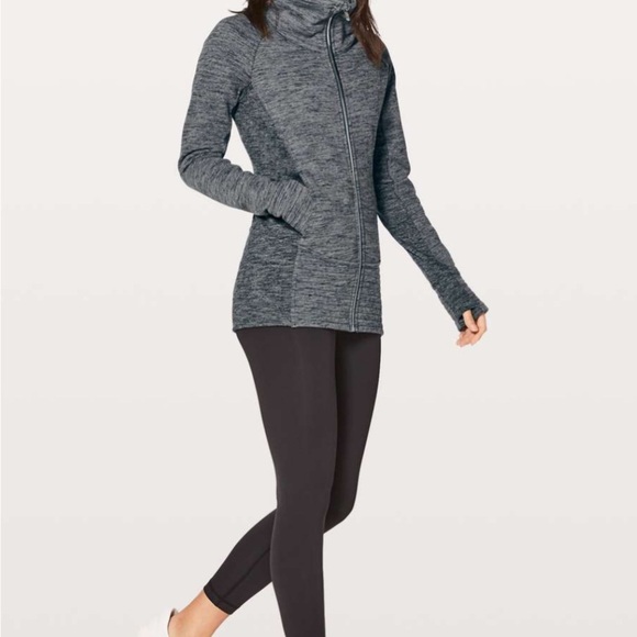 RARE Lululemon Radiant Jacket II Heathered Core Dark Grey Size 8 (Discontinued) - Picture 4 of 10
